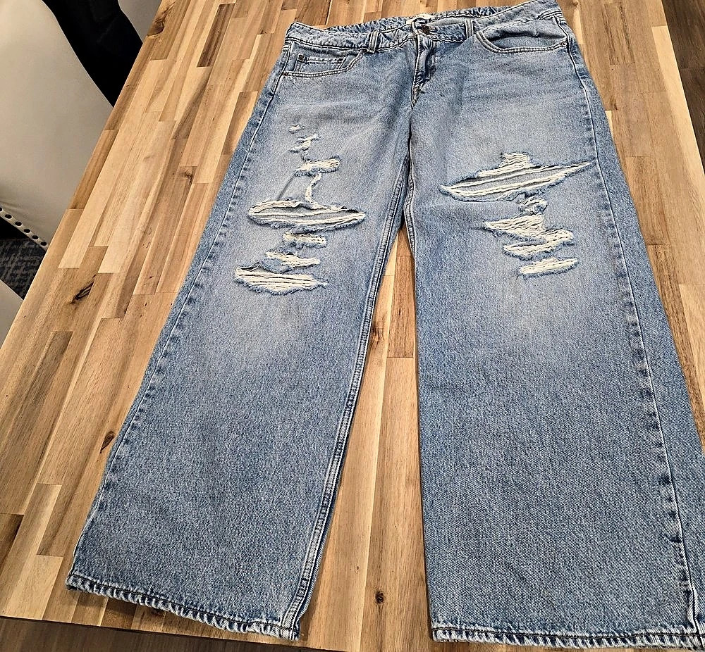 Levi's 501 '93 Straight Distressed Straight Jeans Blue Waist 34